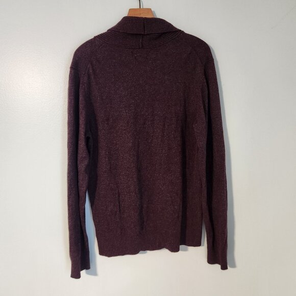 Marc Anthony Sweater Luxury Blend High Neck Cashmere Wool Slim Burgundy XL NWOT - Picture 5 of 11